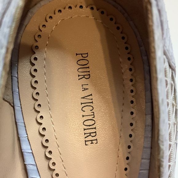 Pour La Victoire Cailyn Lilac Snake Mesh Women’s Heel size 9 9M Brand New - Picture 4 of 14